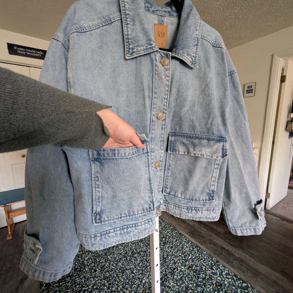 GAP Light Blue Denim Jacket - Picture 7 of 9
